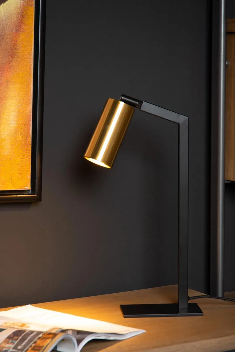 Lucide SYBIL Bureaulamp GU10 - Zwart