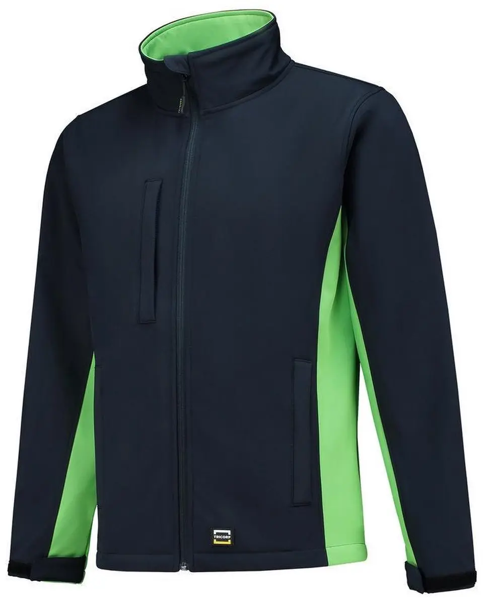 Tricorp Soft Shell Jack Bi-Color 7XL - Navy/Limoen