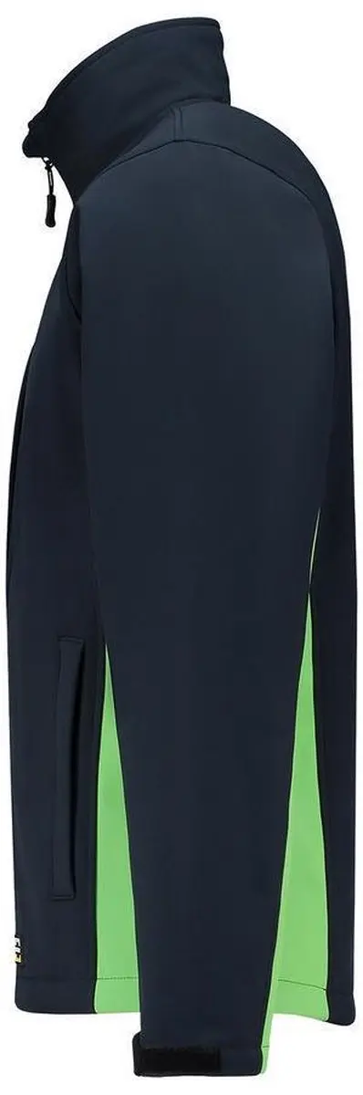 Tricorp Soft Shell Jack Bi-Color 7XL - Navy/Limoen