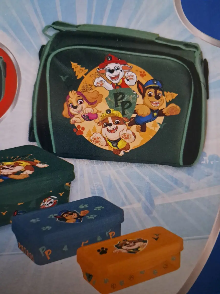 PAW Patrol Koeltas met 3 Lunchboxen - 2 Maten