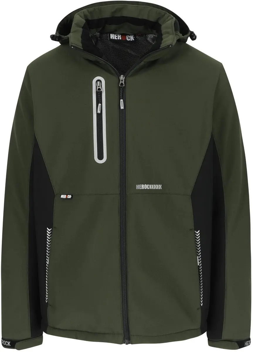 Herock Taris Softshell Werkjas - Grijs/Zwart XXL