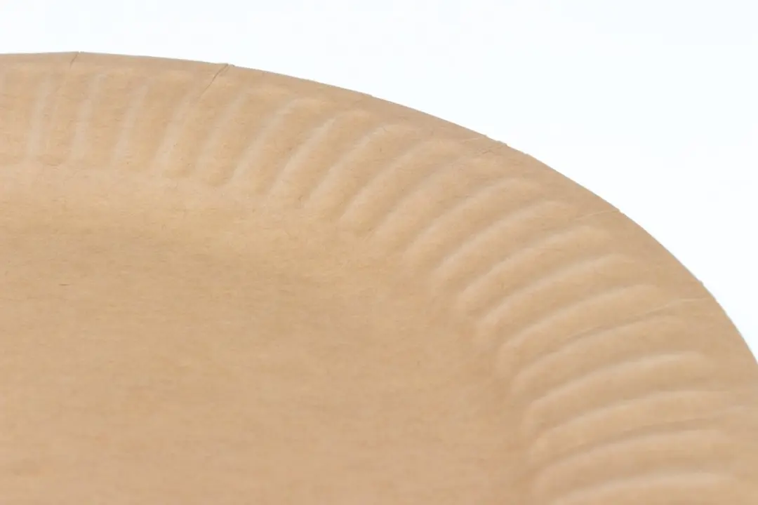 Kangaro Wegwerp Borden 19cm - Bruin Karton - 50 Stuks