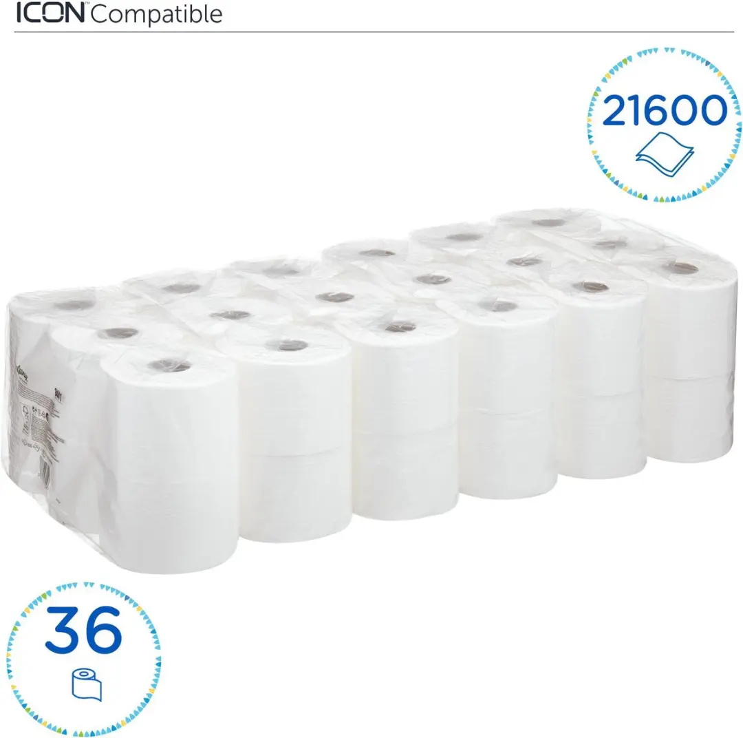 Kleenex Toiletpapier 8441 2-laags 600 vel - Wit - afbeelding 4 van 6