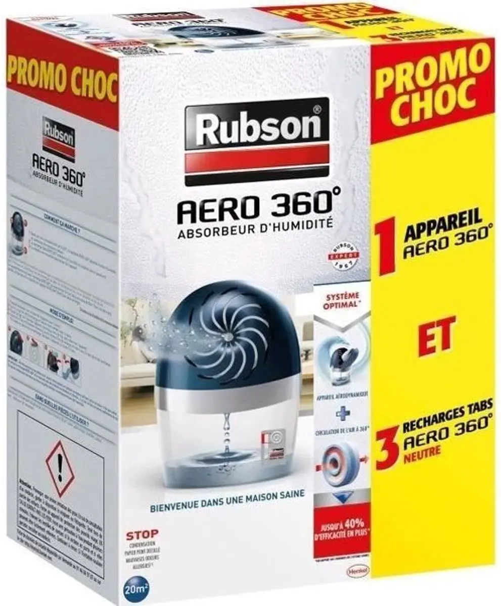 Rubson Aero 360° Vochtabsorber 20m²