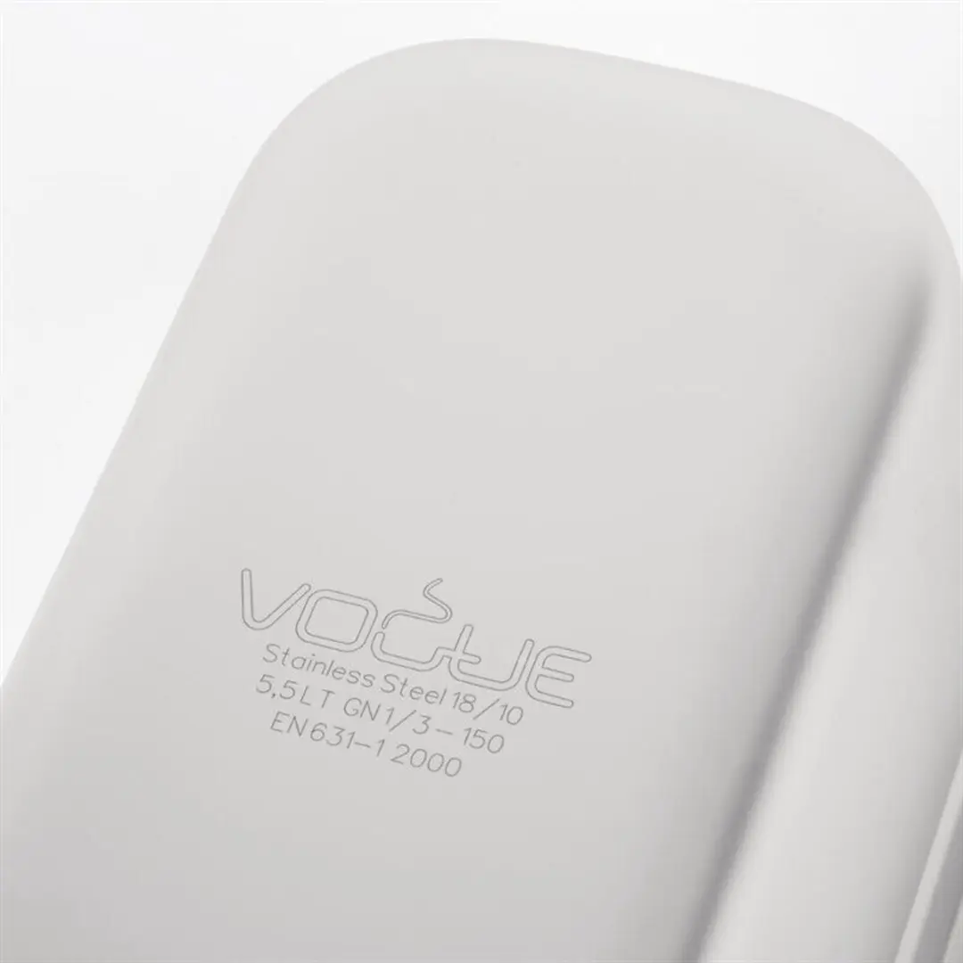 Vogue RVS GN 1/3 Bak 150mm - Grijs