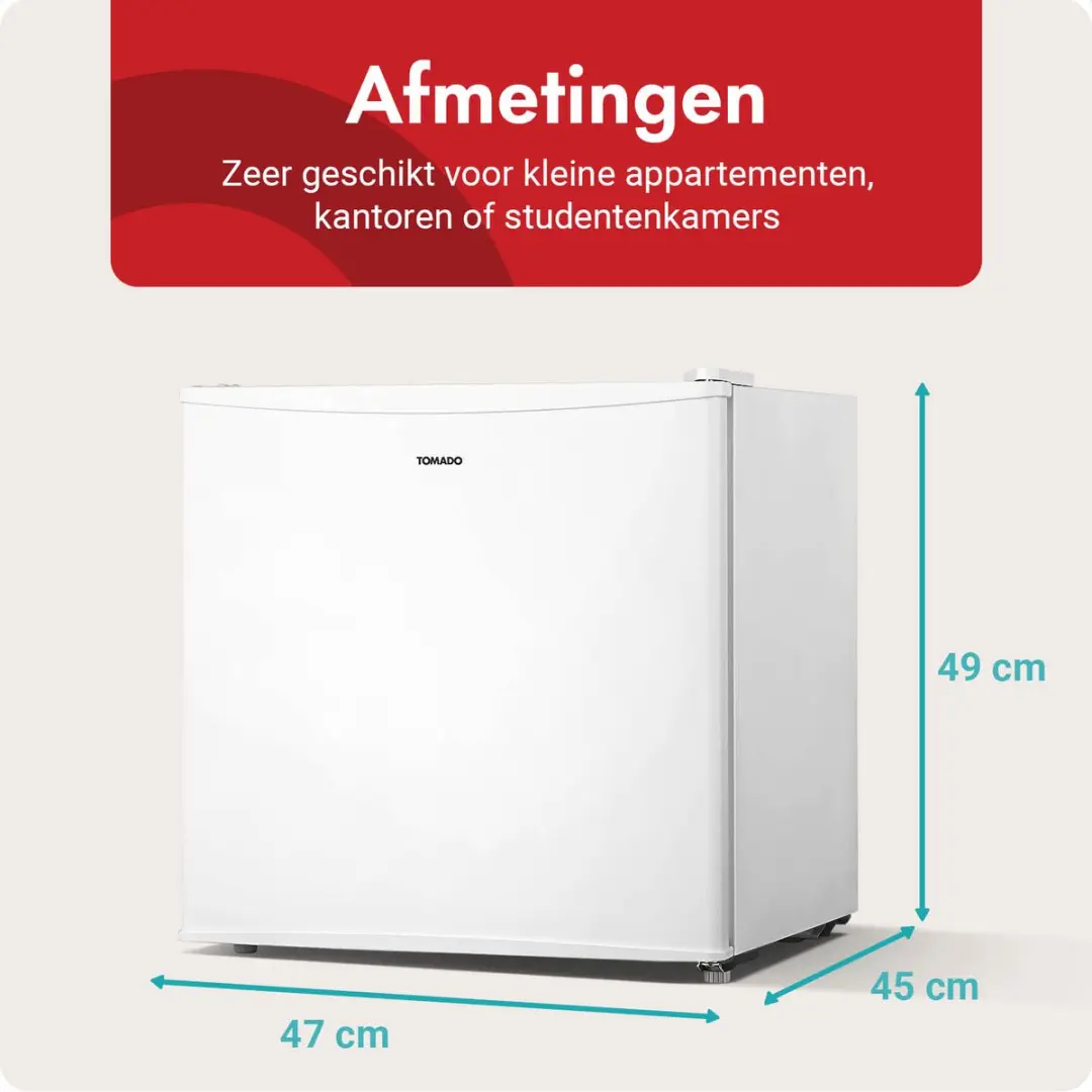 Tomado TFM4402W Mini Vriezer 31L - Wit