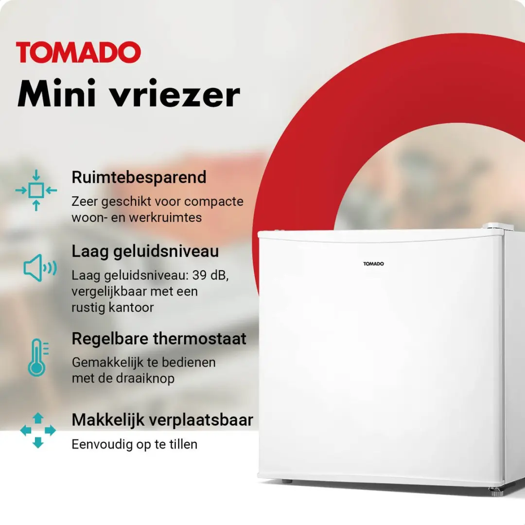 Tomado TFM4402W Mini Vriezer 31L - Wit