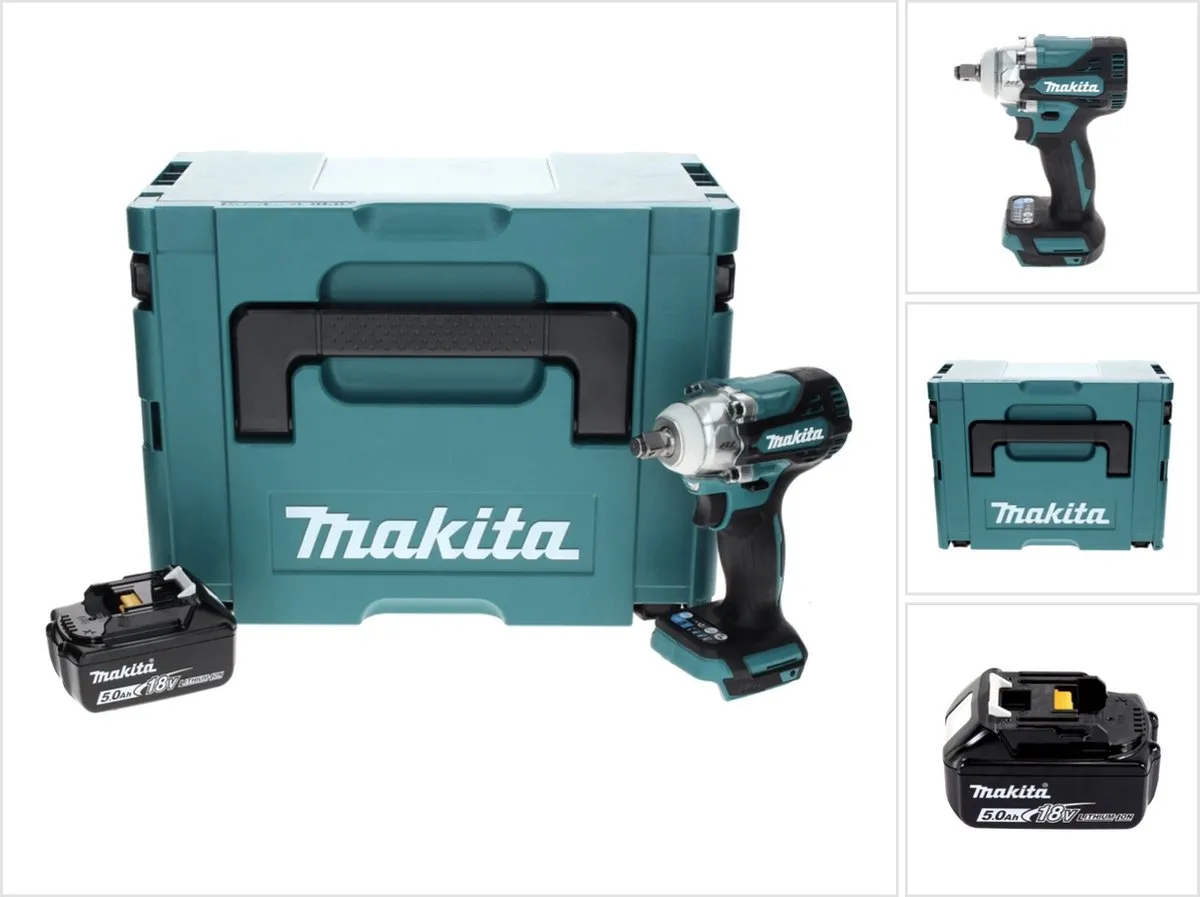 Makita DTW 300 T1J Slagmoersleutel 18V 330Nm