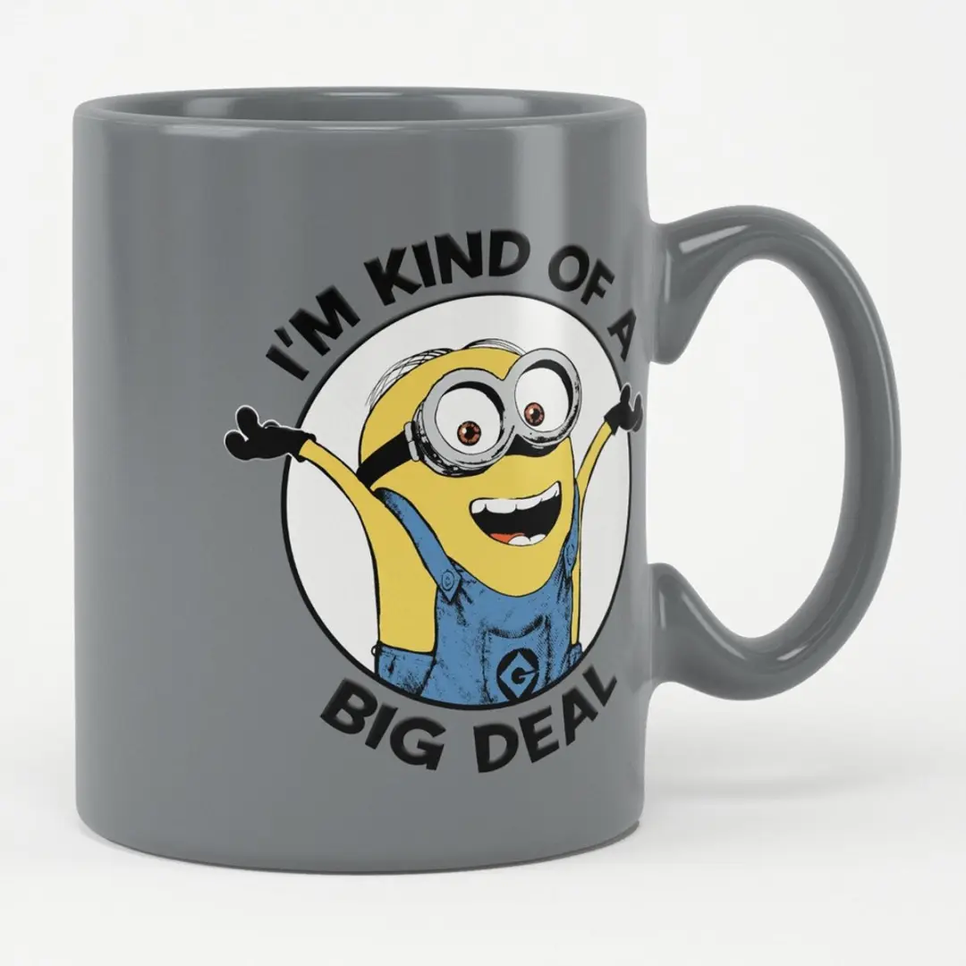 Minions I'm Kind Of A Big Deal Mug Stormgrey 300ml