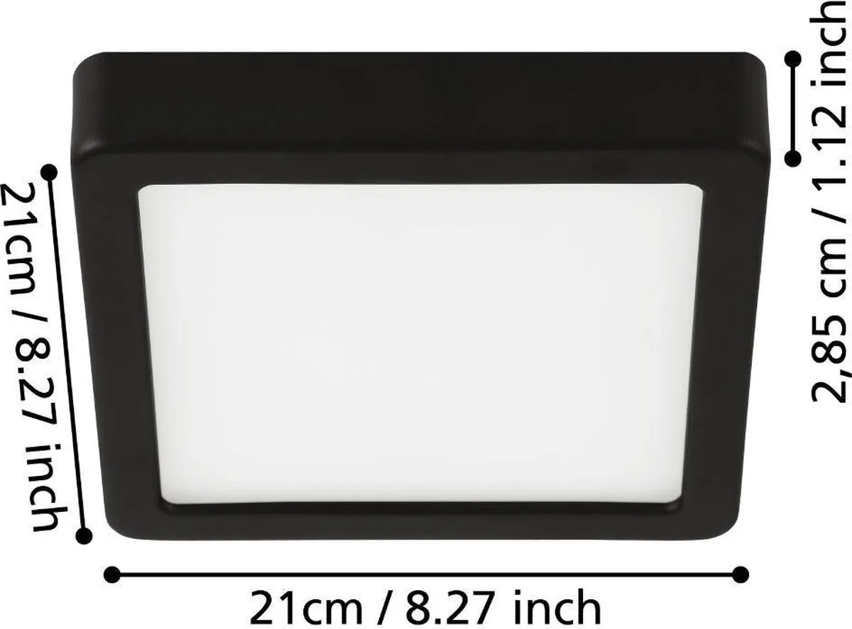 Eglo Fueva 5 Plafondlamp LED 21cm - Chroom - afbeelding 6 van 6