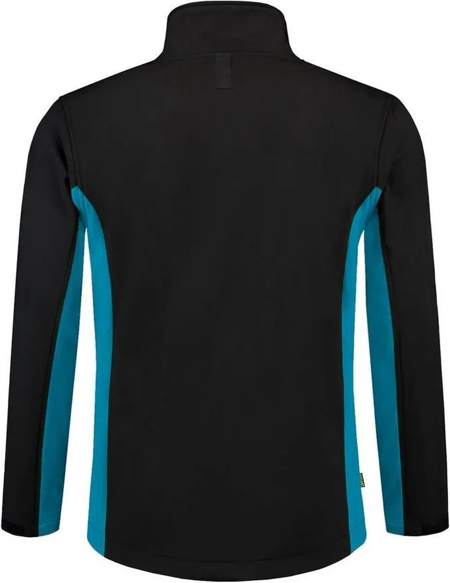Tricorp Softshell Bicolor 402002 - Zwart/Turquoise - S