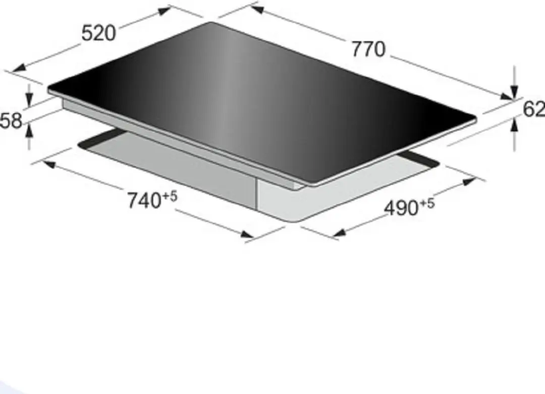 Kaiser KCT 777 FI La Perle Inductiekookplaat 5 Zones - Zwart