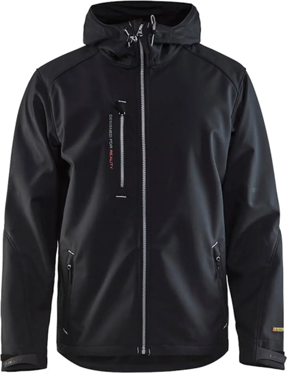 Blåkläder 4949-2517 Softshell Jack - L - Zwart/Kobaltblauw