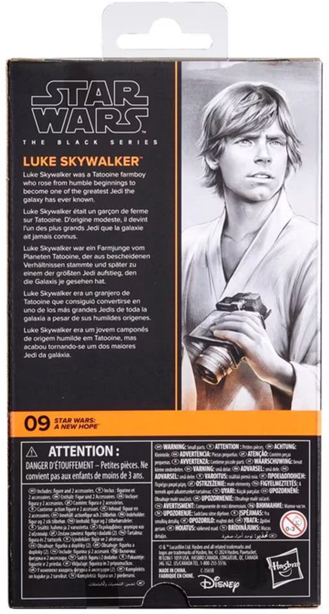 Hasbro Star Wars Episode IV Black Series Action Figure Luke Skywalker 15 cm Action Figuur