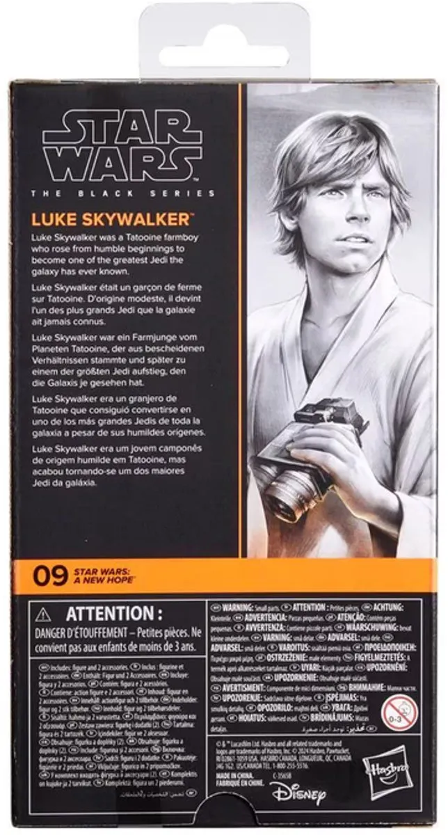 Hasbro Star Wars Black Series Luke Skywalker Action Figuur 15cm - HASG1551 - Multicolor