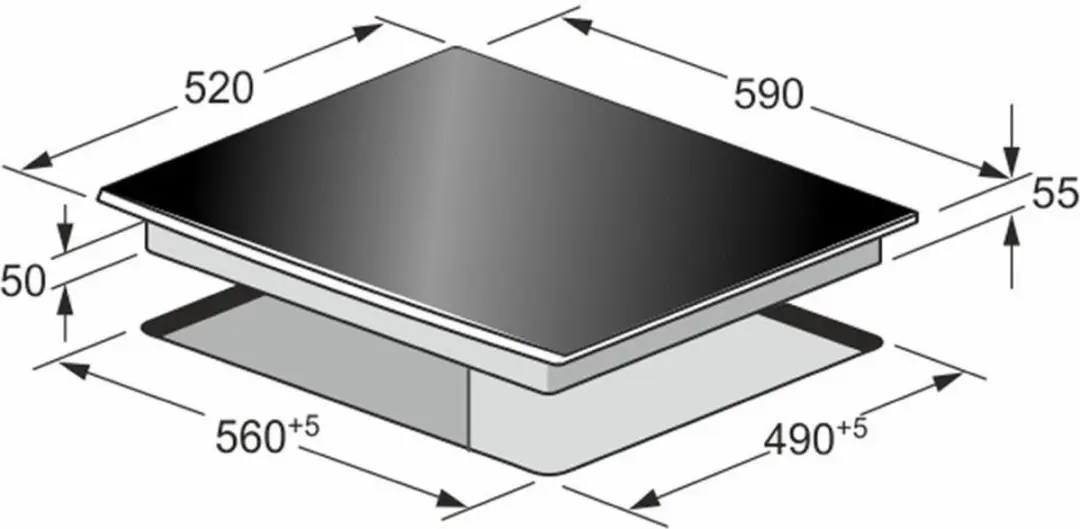 Kaiser KCT 6745 FI AD Inductiekookplaat 60cm - Antiek Goud/Zwart