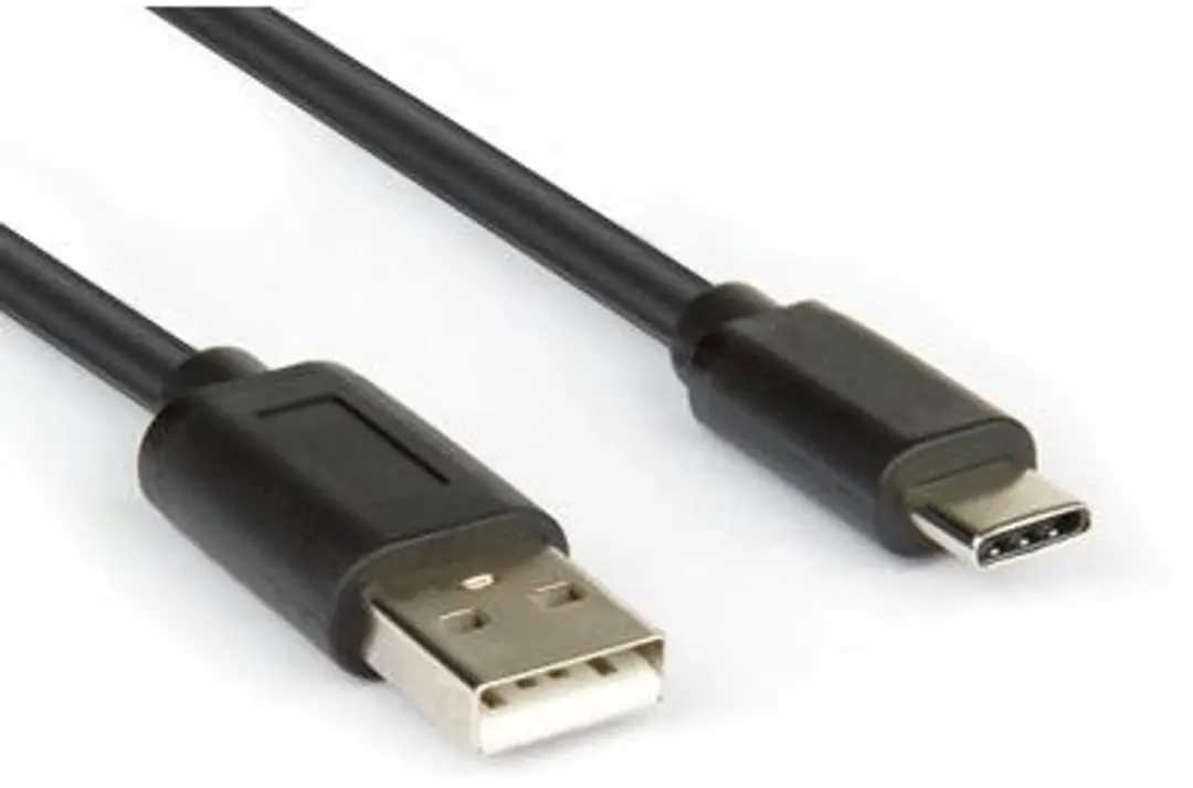 Hamlet XCU2A-UC-MM10 USB-kabel 1m USB-A naar USB-C - Zwart