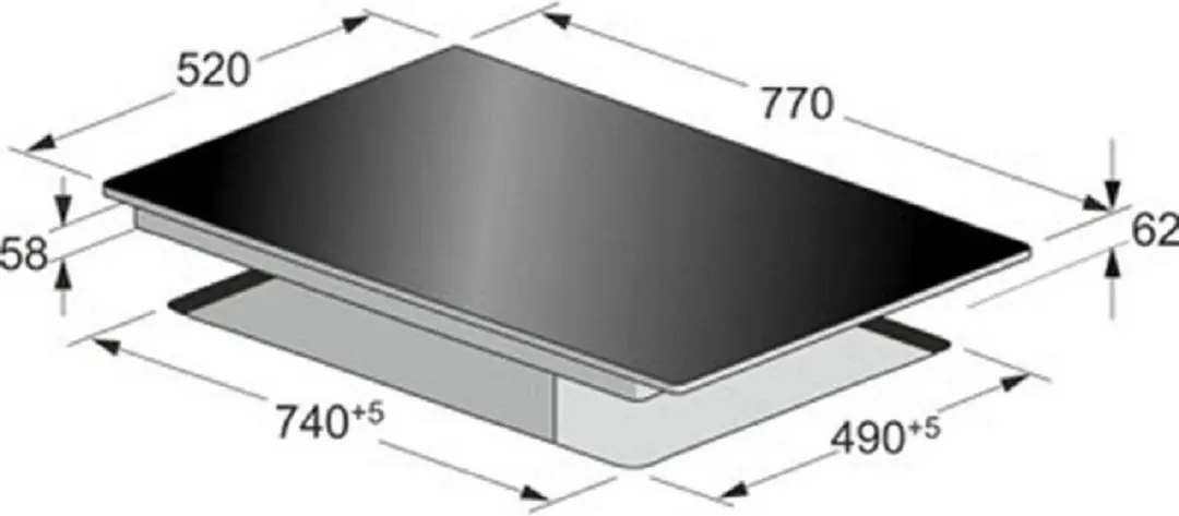 Kaiser KCT 7797 FI Inductiekookplaat 5 Zones - Rood