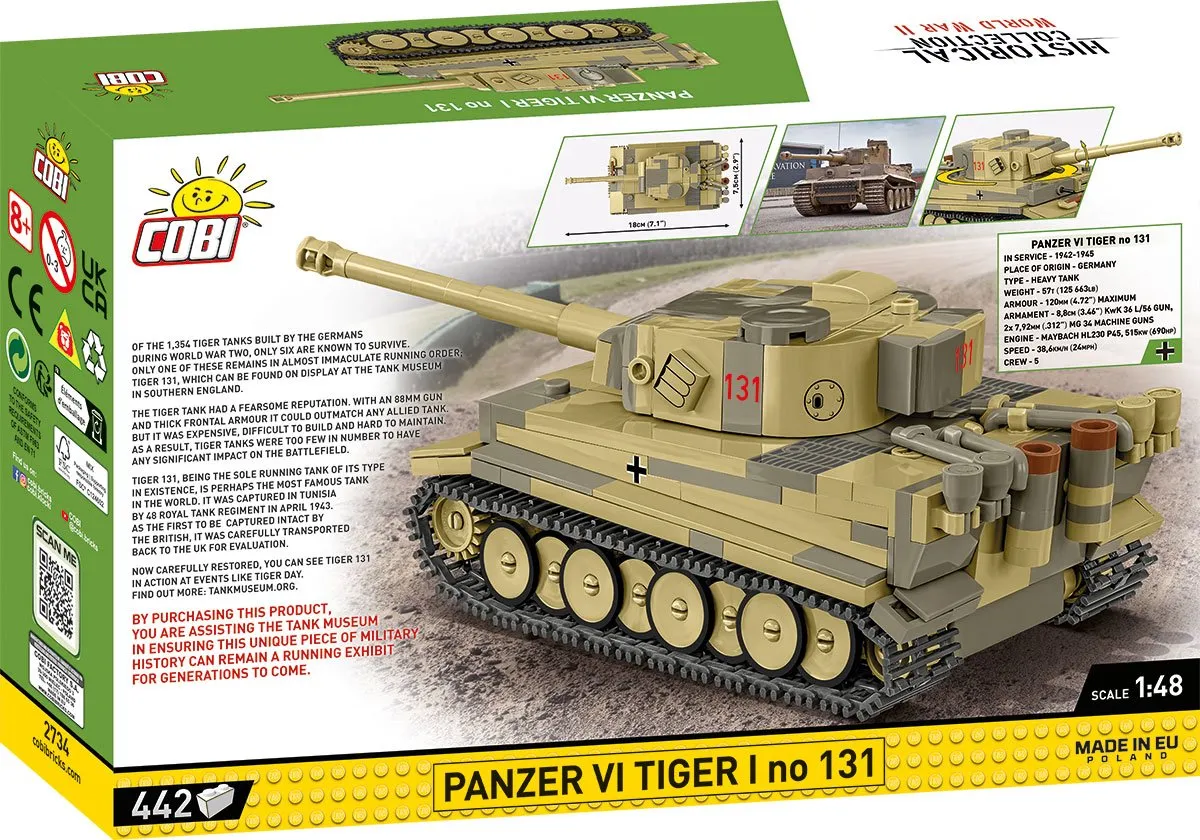 Cobi Panzer VI Tiger I 2734 - 442 Stukken