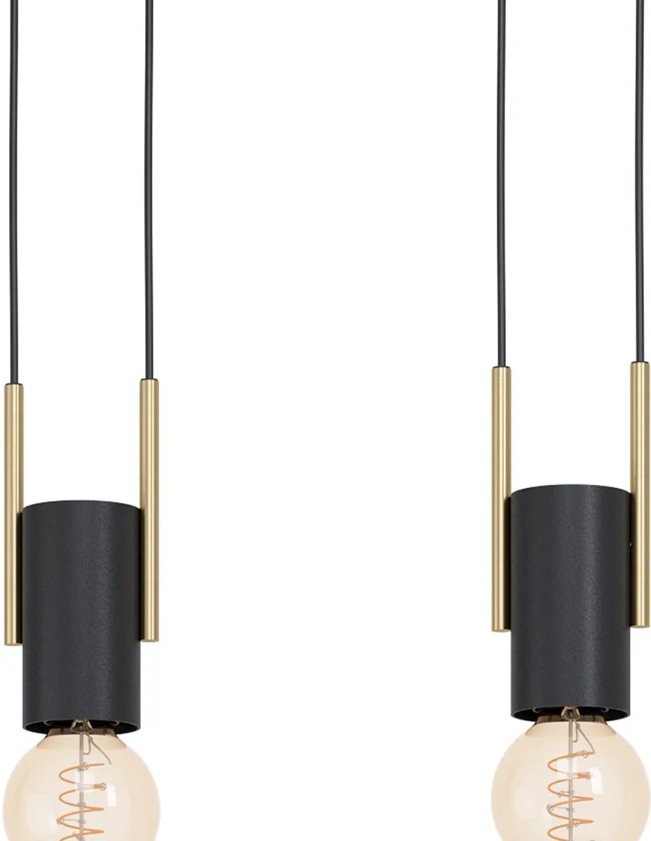 Eglo Bitachito Hanglamp E27 - 4 Lichtpunten - Zwart/Koper