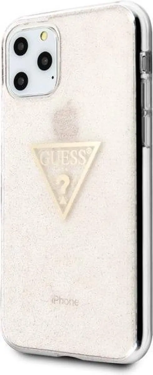 GUESS Glitter Backcase Hoesje iPhone 11 Pro - Roze