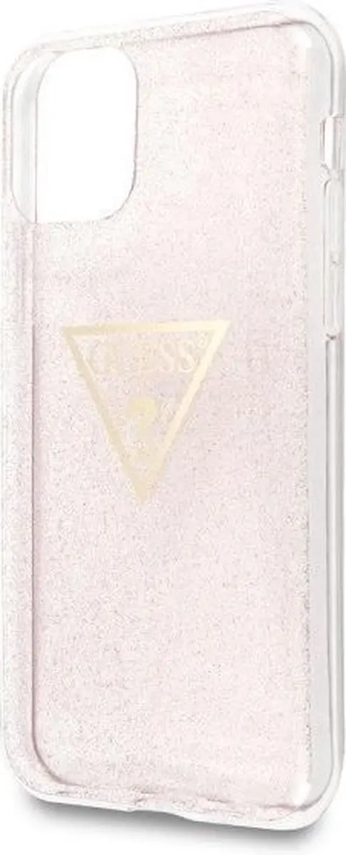 GUESS Glitter Backcase Hoesje iPhone 11 Pro - Roze