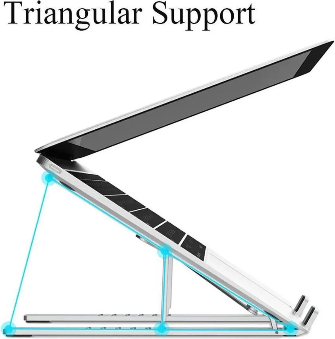 WiWu Laptopstandhouder 17 Inch - Zilver