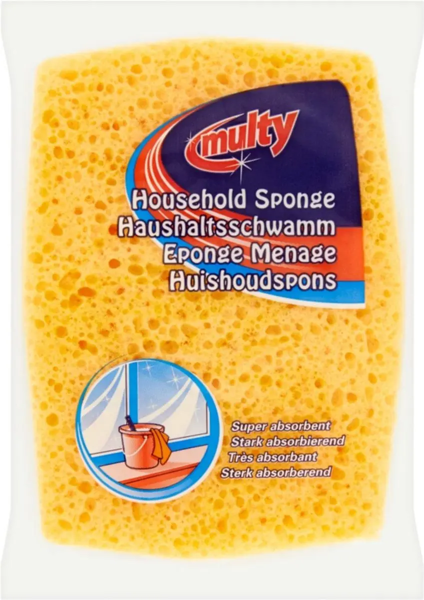 Multy Huishoudspons - Geel