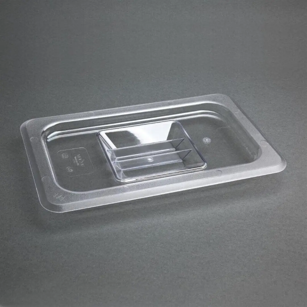 Vogue Polycarbonaat Deksel GN 1/4 Transparant - U247