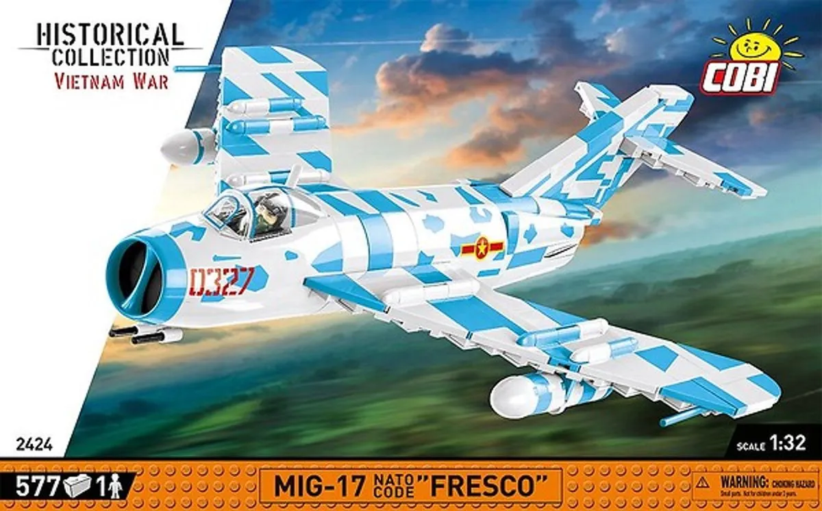 Cobi 2424 MiG-17 Bouwdoos - 577 Onderdelen - Blauw
