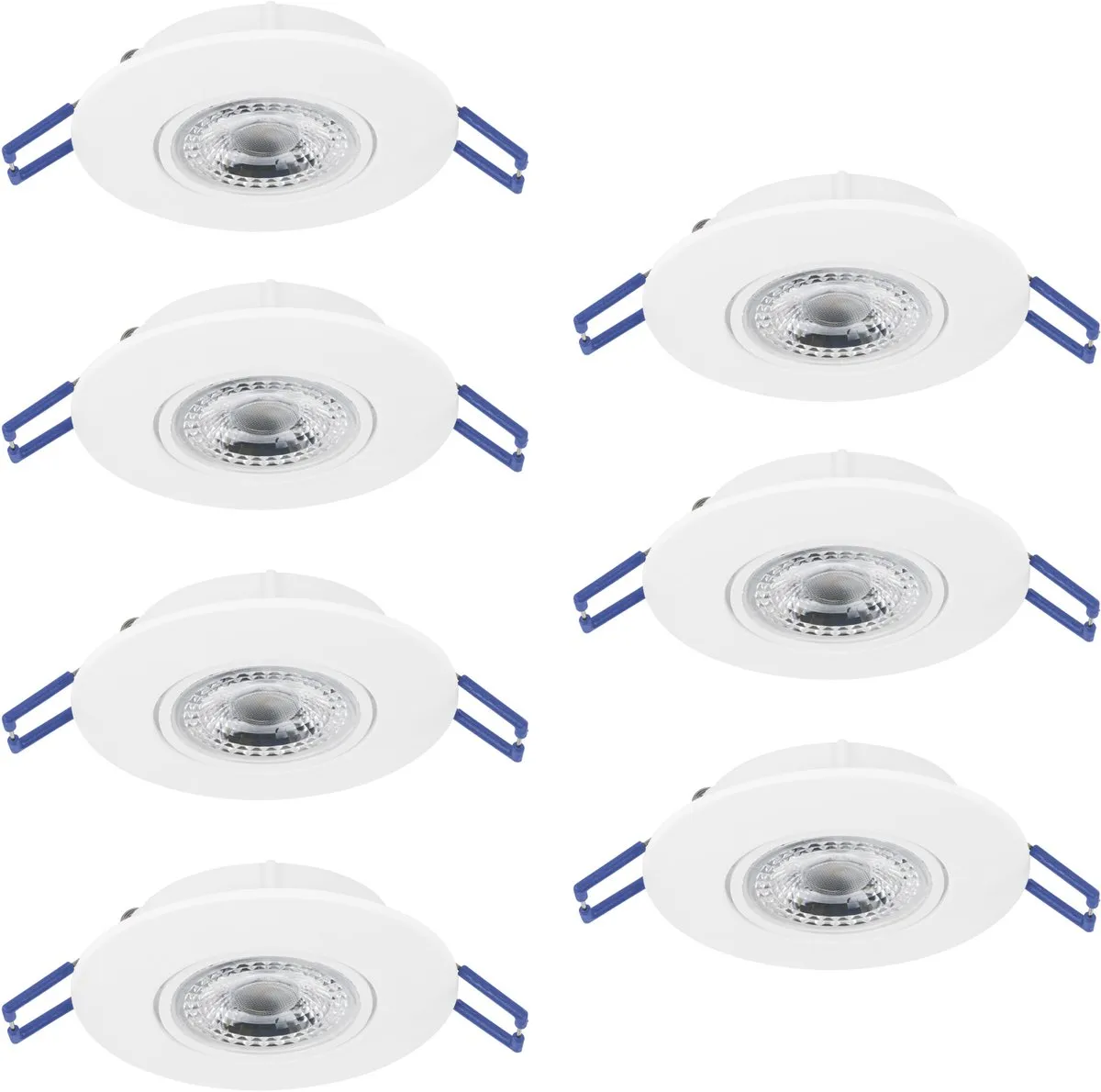 Eglo Zujar Inbouwspot LED Ø90mm - 7 Stuks Wit