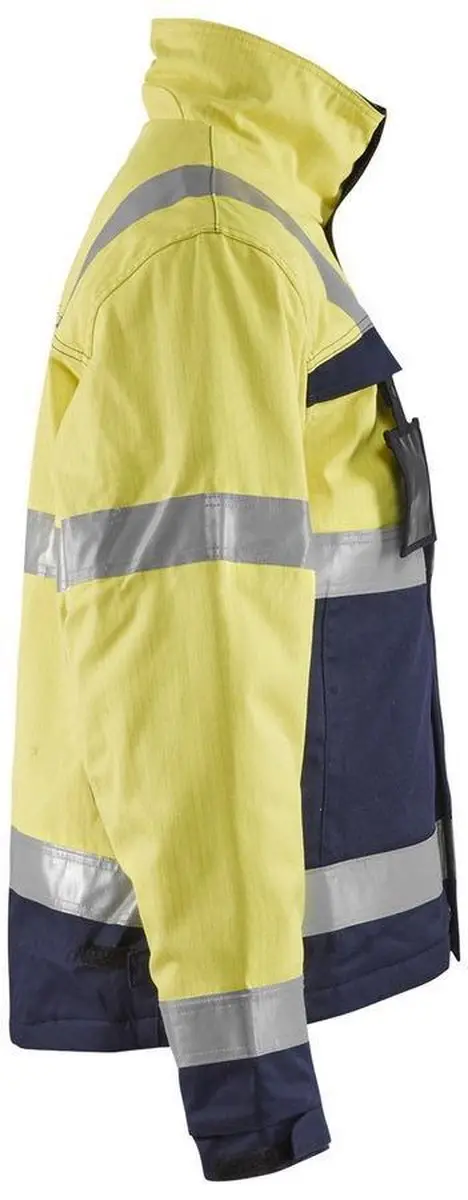 Blåkläder 4069-1514 Multinorm Winterjas - XS - Geel/Marineblauw
