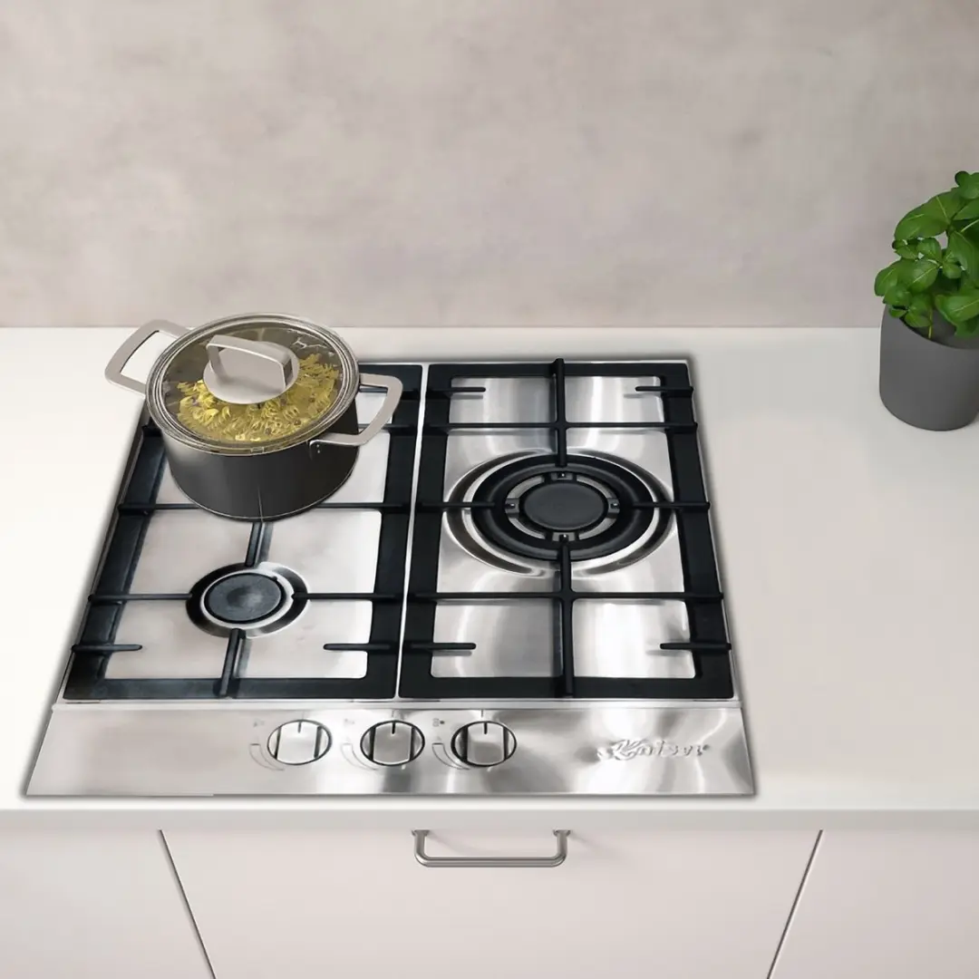 Kaiser KG 4354 Turbo Gaskookplaat 45cm - 3 Branders - Roestvrijstaal