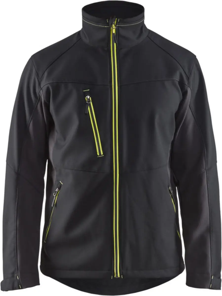Blåkläder Softshell Jack 4950-2516 - Zwart/Geel S