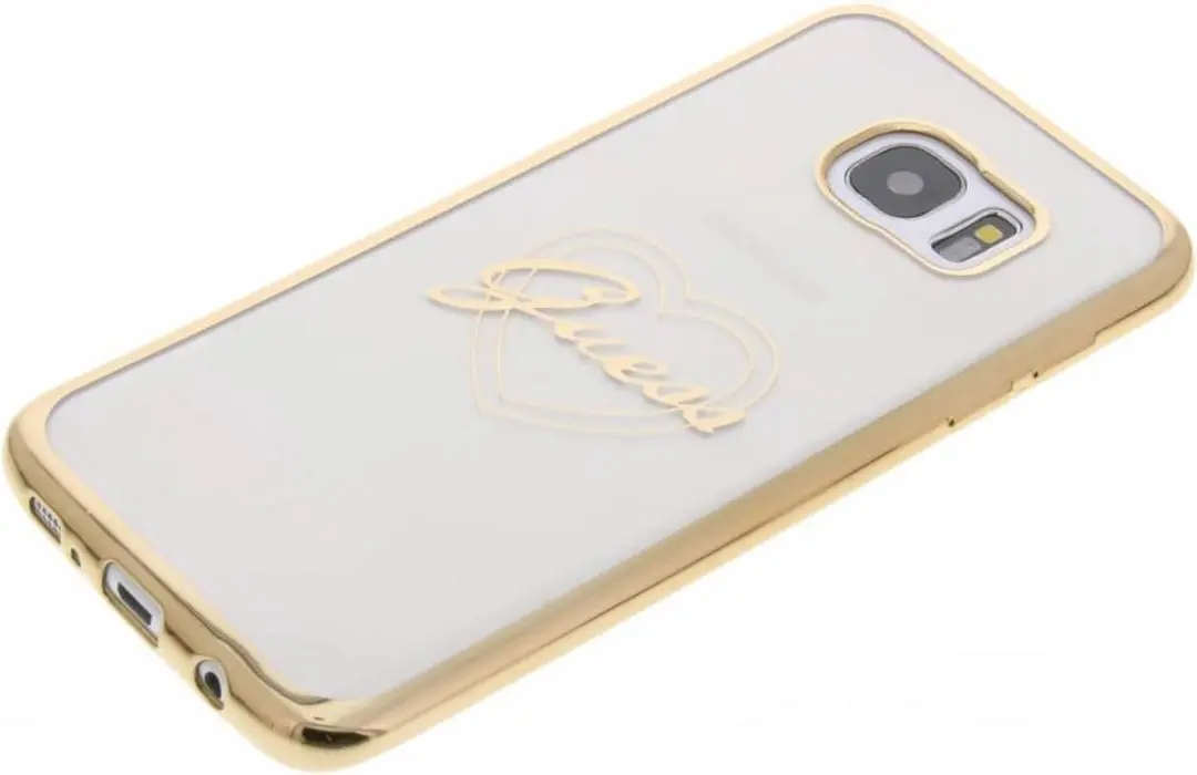 GUESS Heart TPU Hoesje G935F37598301 - Goud