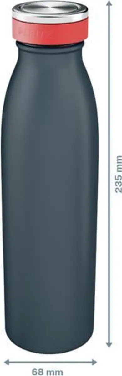 Leitz Cosy Dubbelwandige Waterfles 500ml - BPA-vrij - Fluweel Grijs