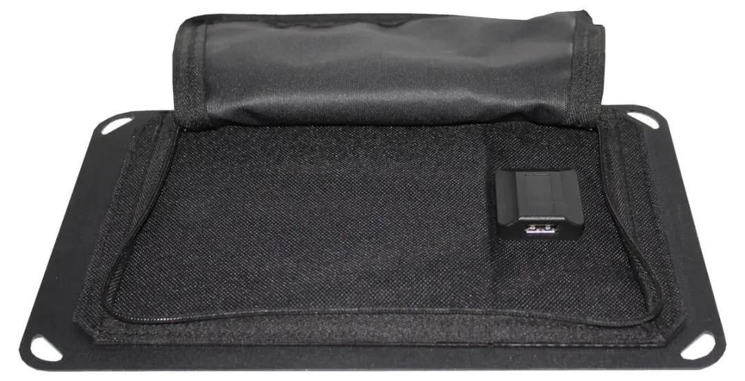Powerplus Gibbon USB ETFE Zonnepaneel Lader 5W - Zwart