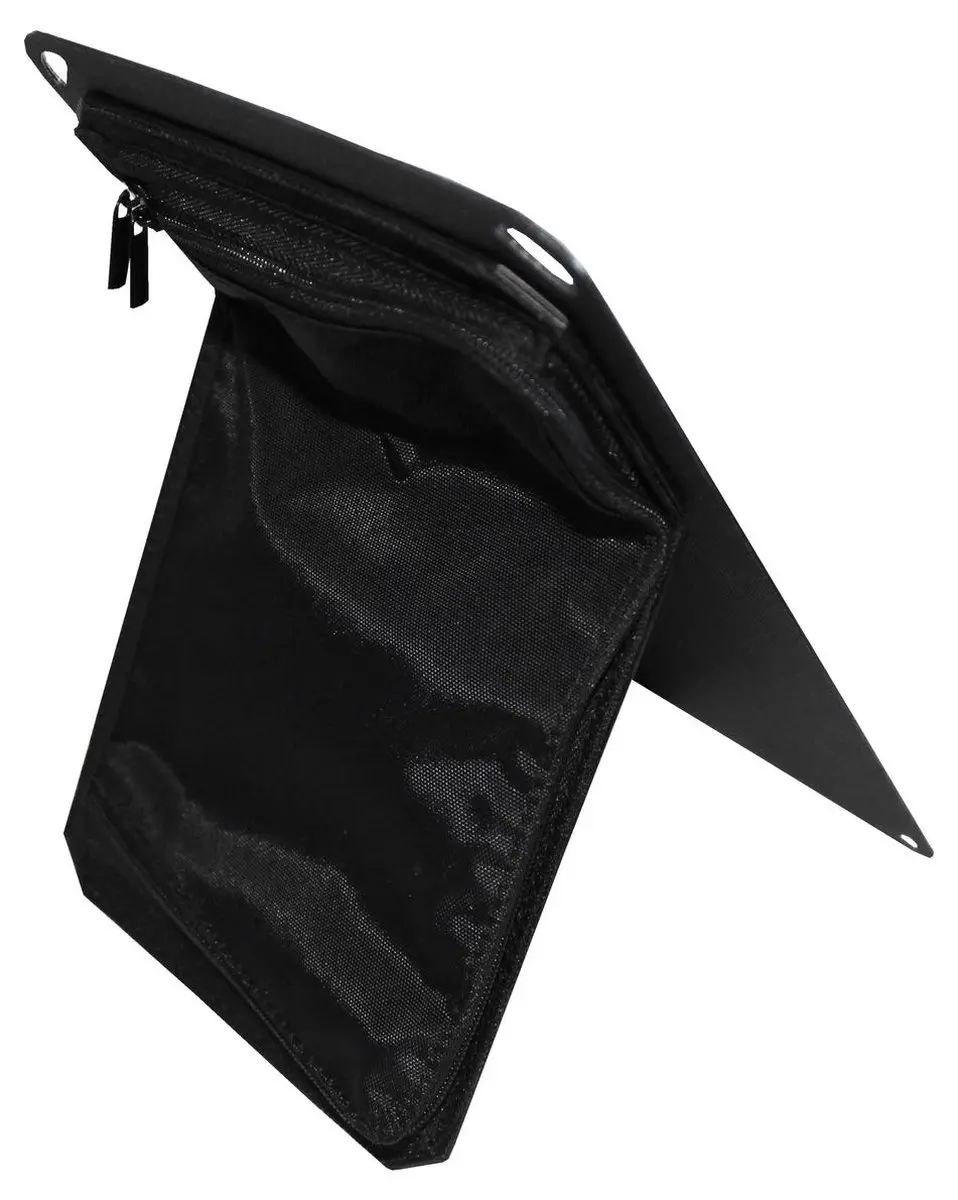 Powerplus Gibbon USB ETFE Zonnepaneel Lader 5W - Zwart