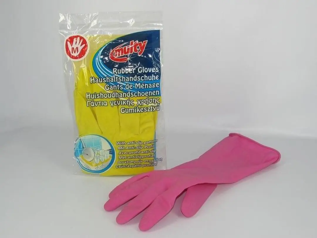 Multy Huishoudhandschoenen Geel - Maat S