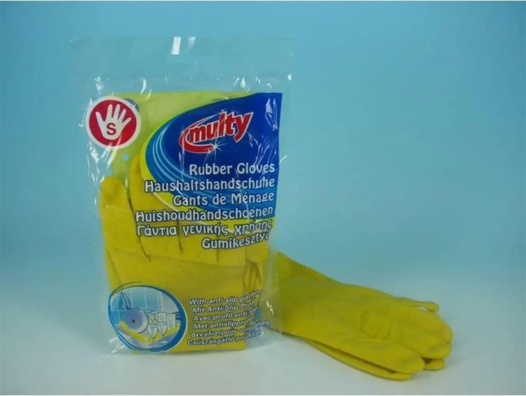Multy Huishoudhandschoenen Geel - Maat S