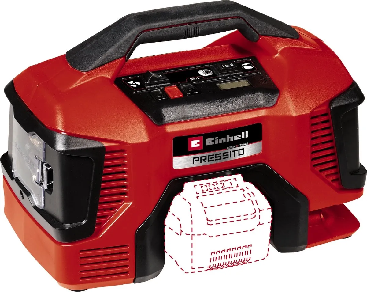 Einhell Accu Compressor PRESSITO 18/21 Li Solo 4020467 - 18V