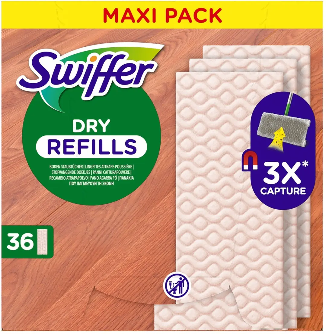 Swiffer PG677264 Navulling Vloerdoeken - 36 Stuks - Multicolor - afbeelding 6 van 6