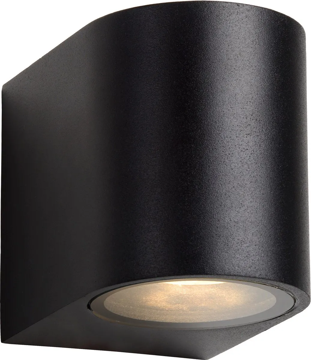 Lucide ZORA-LED Wandspot GU10 5W 3000K - Zwart