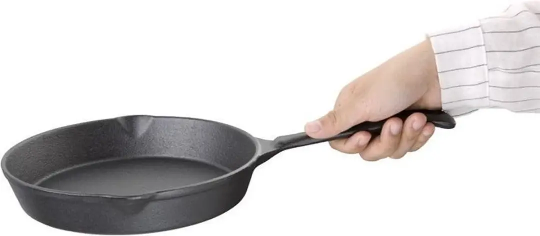 Vogue M654 Ronde Gietijzeren Pan 20,5cm - Zwart