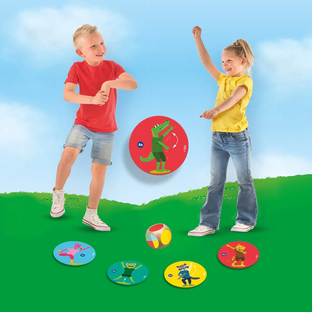 SES Creative Dance-Dance-Dance - Danskaarten 24 Stuks - 2 Dobbelstenen - afbeelding 6 van 6