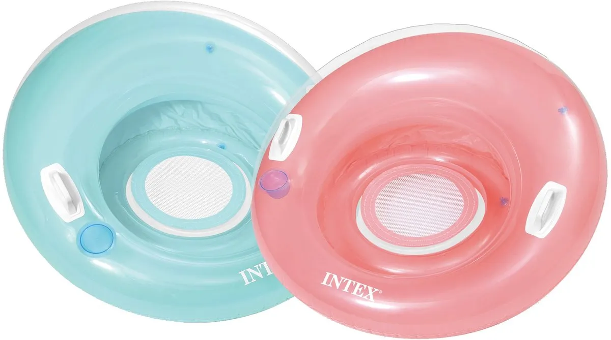Intex Zwemband Sit ’n Lounge 119cm - Roze/Blauw