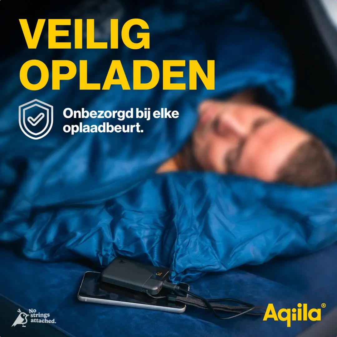 Aqiila Powerbird B5B Powerbank 5000mAh - 12W - 3x USB - Zwart