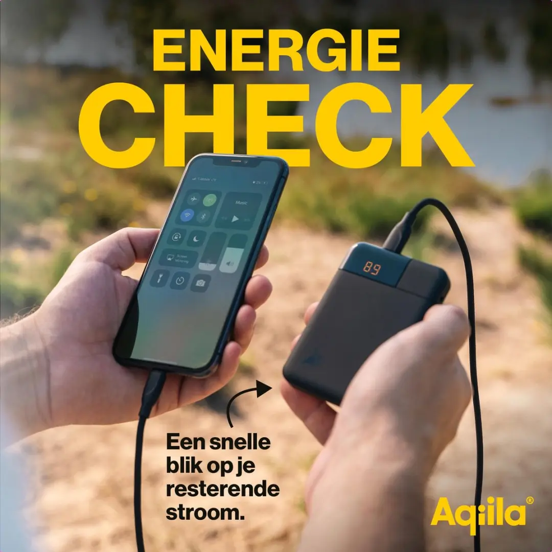 Aqiila Powerbird B5B Powerbank 5000mAh - 12W - 3x USB - Zwart - afbeelding 6 van 6