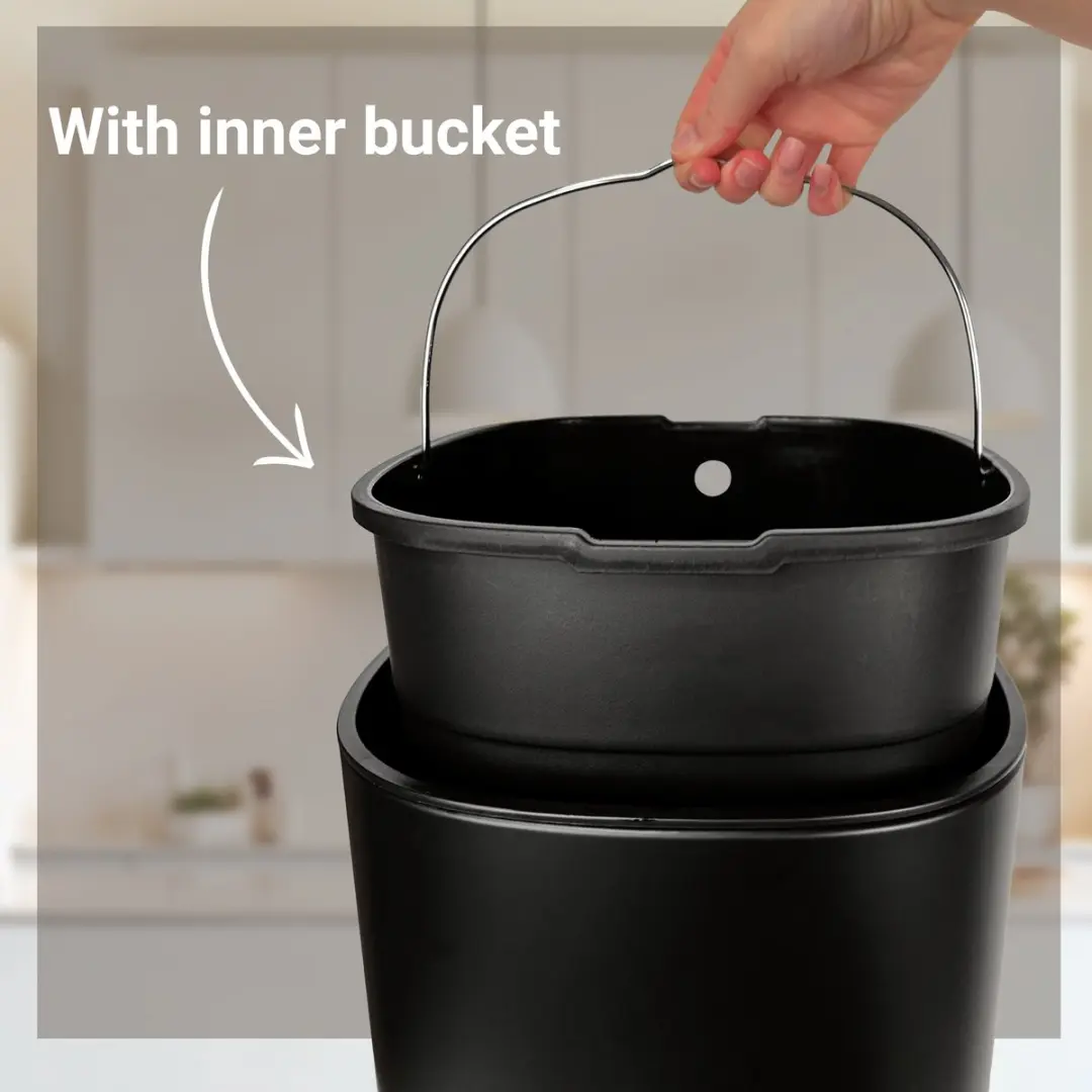 Desq Touch Prullenbak 6130.09 - 30L - Zwart - afbeelding 6 van 6