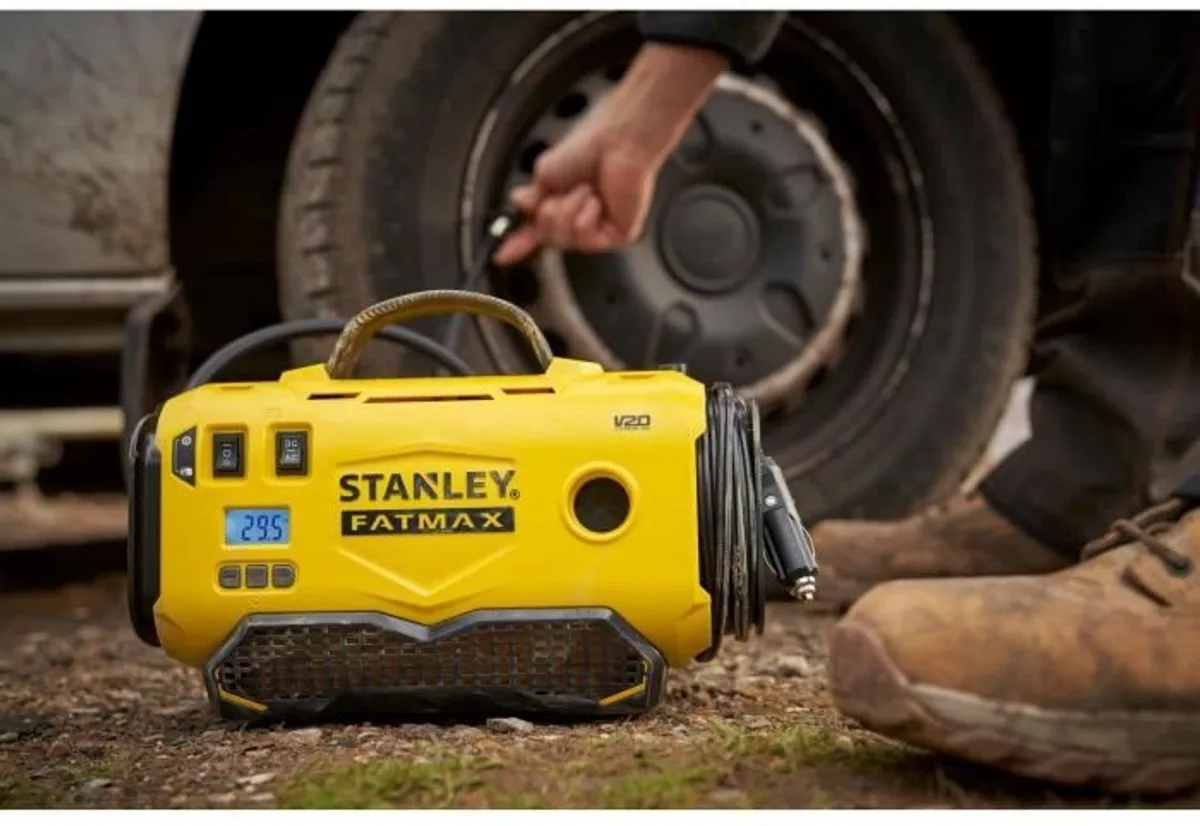 Stanley FatMax SFMCE520B Compressor 18V - Zwart/Geel